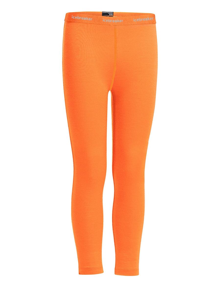 Icebreaker Merino 200 Oasis Thermal Lasten Leggingsit Oranssi | FI 1932TCEV